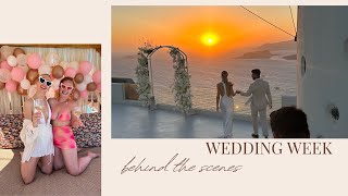 WEDDING WEEK - BEHIND THE SCENES! | Hen do, Welcome Party, Wedding Day in Santorini! | VLOG by Cat 1,110 views 8 months ago 37 minutes