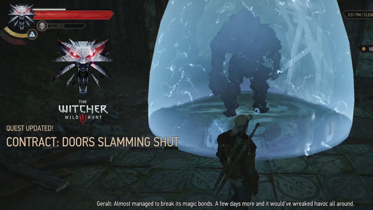 The Witcher 3 OP Build Contract Doors Slamming Shut YouTube