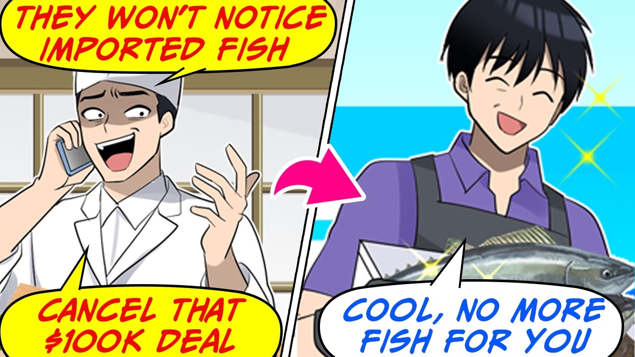 The 2nd-Gen Chef of a Top Sushi Bar Canceled My 10M Yen Fish! So I Cut Him Off... [RomCom Manga Dub]
