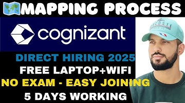 🚀 Cognizant Mapping Process Job 🗺️ | Freshers Hiring 🎓 | 100 Openings 🔥 | Easy & Simple Role ✅