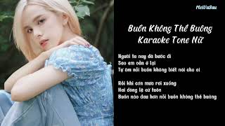 Karaoke Tone Nữ  | Buồn Không Thể Buông | Miina