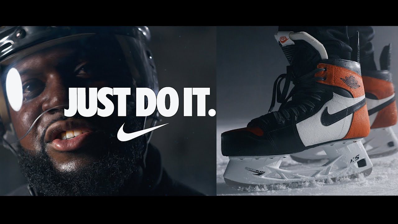 Custom Jordan 1 Shattered Backboard Hockey Skates | NIKE Spec Commercial -  YouTube