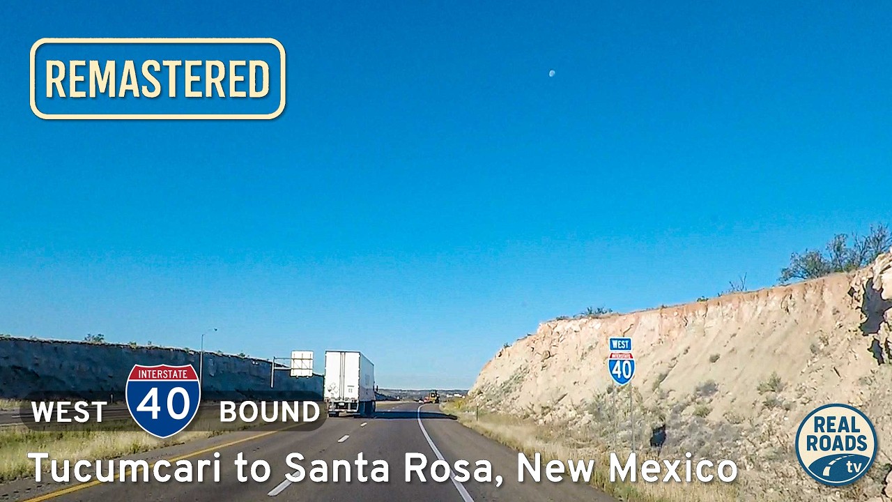 Межштатная автомагистраль 40: от Тукумкари до Санта-Розы, Нью-Мексико | Настоящие дороги, настоящ...
