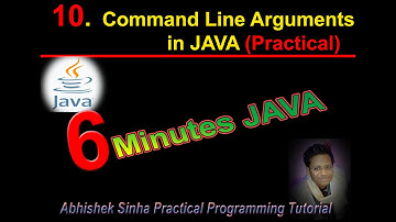 #10.  Command Line Arguments  in JAVA (Practical) [Hindi / Urdu]