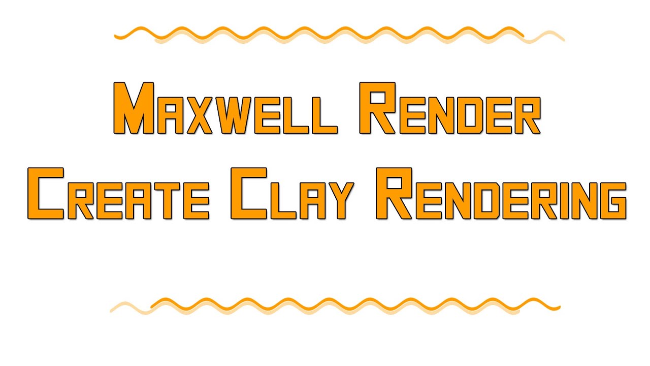 Let's Show #203 - Blender Maxwell Render Tutorial - Create Clay Rendering - YouTube