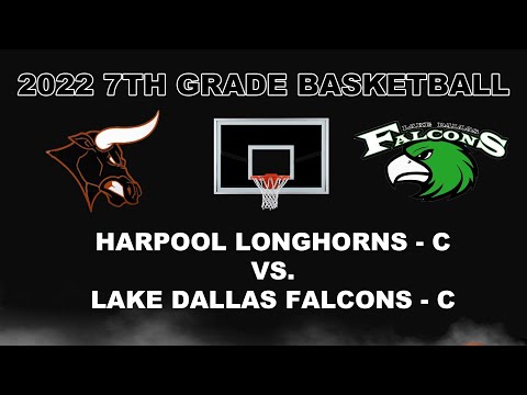 2022 Harpool Middle School 7th Grade Boys Basketball (C): Harpool Longhorns vs. Lake Dallas Falcons