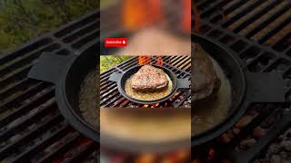 Perfectly Seared Steak Over an Open Forest Fire