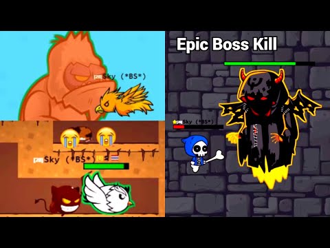King Justice And Xmas Reaper vs Bosses And Players (EvoWorld.io) 