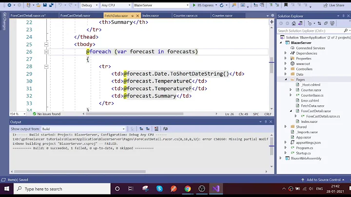 How to pass data from parent component to child component using parameters in Blazor