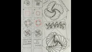 How to draw HAMADOX tangle pattern 