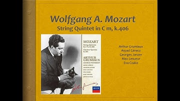 Mozart, String Quintet, K.406 - Video Score - Arthur Grumiaux