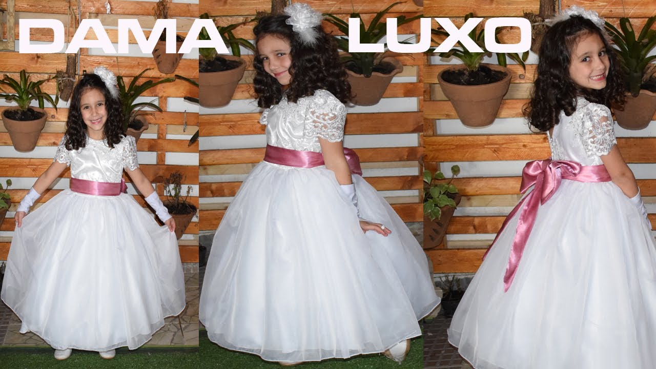 Daminha Vestido De Formatura Colorido Liminha Doce Vestido