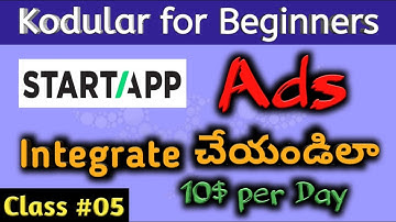How to integrate Startapp Ads in Kodular without extension In Telugu