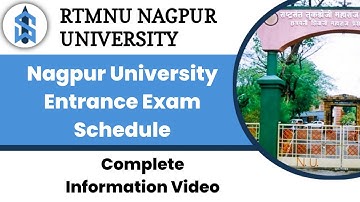Nagpur University ||Entrance exam|| schedule and full information video must watch