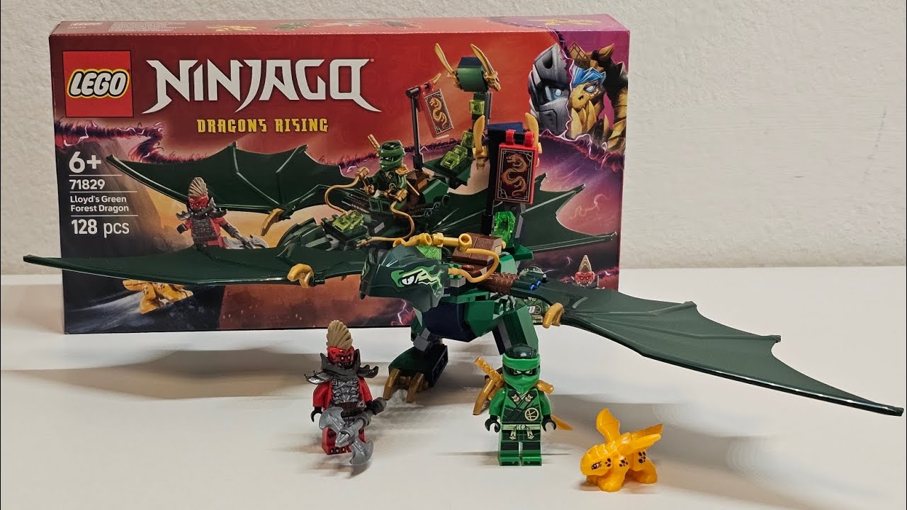 Review!LEGO Ninjago 71829 Lloyd's Green Forest Dragon - YouTube