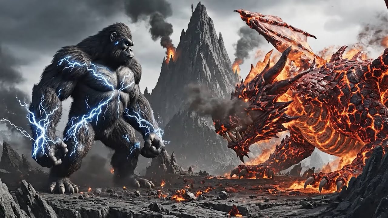 KONG vs THE FIRE COSMIC WAR | Welcome to Wild Battles World