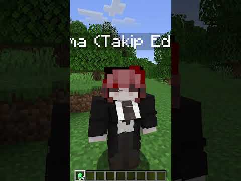 Minecraft'ta Anime Kızıyla