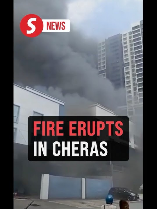 Thick smoke as factory fire erupts in Cheras