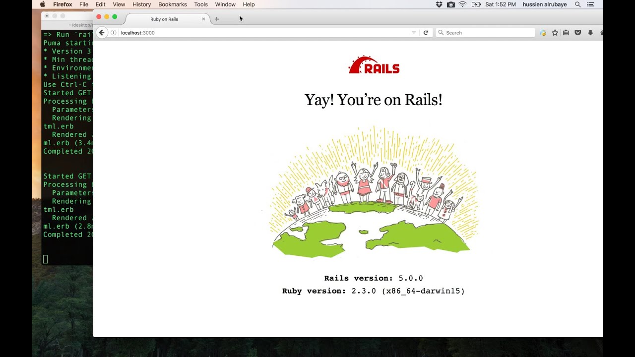 4- Ruby on Rails || First APP التطبيق الاول - YouTube