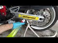 DIY Chain cleaning. Почистване на верига на мотоциклет.