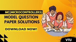 MC(Microcontroller) MODEL PAPER SOLUTIONS | @SK22257  | Download Now | 2024