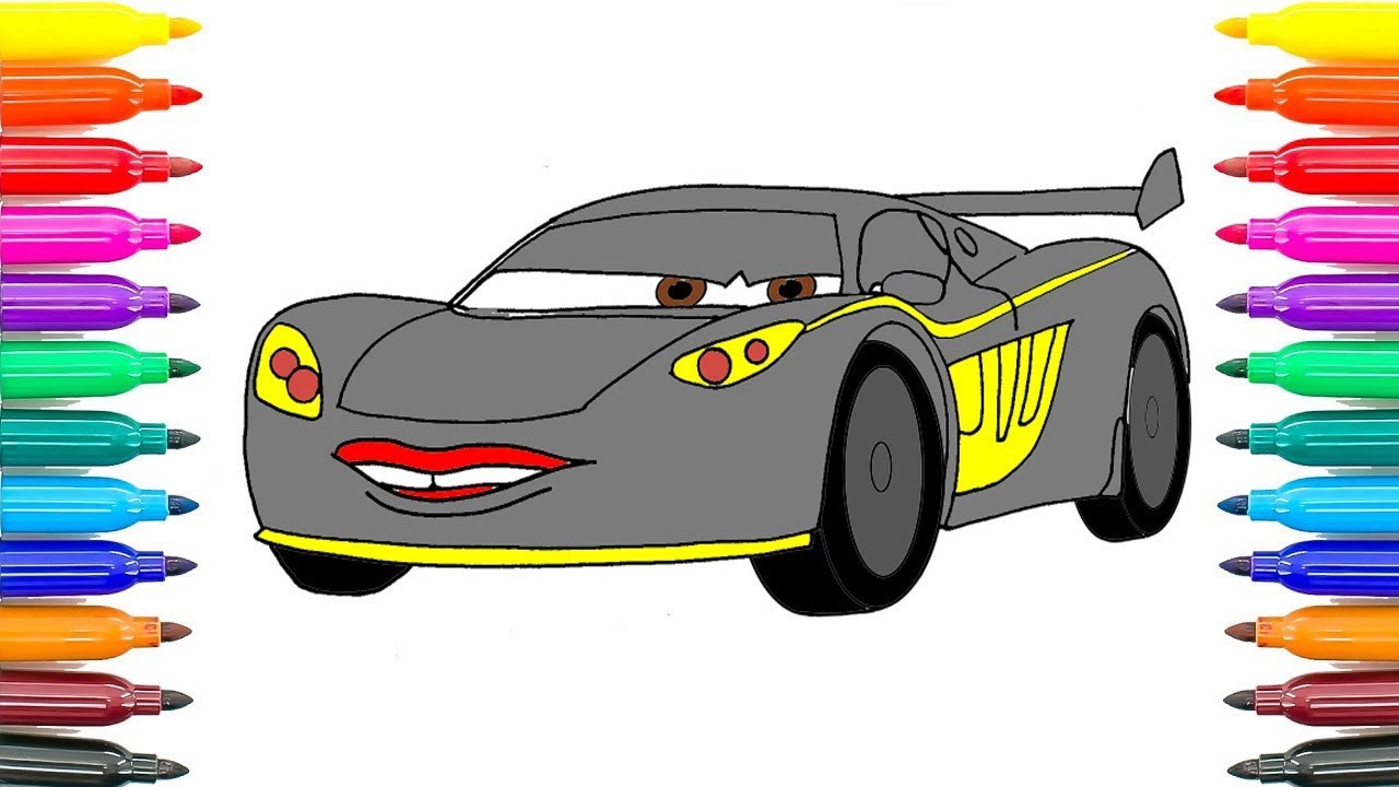 How To Paint Cars 2 Lewis Hamilton Coloring Pages for Kids How To Coloring Lewis Hamilton Funny