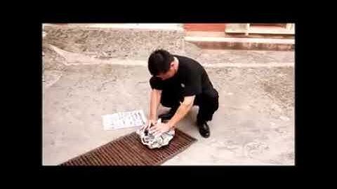Chi Finger Knife Destroys Brick | Starting A Fire Pyrokinesis | Chi Master Demonstrates his power