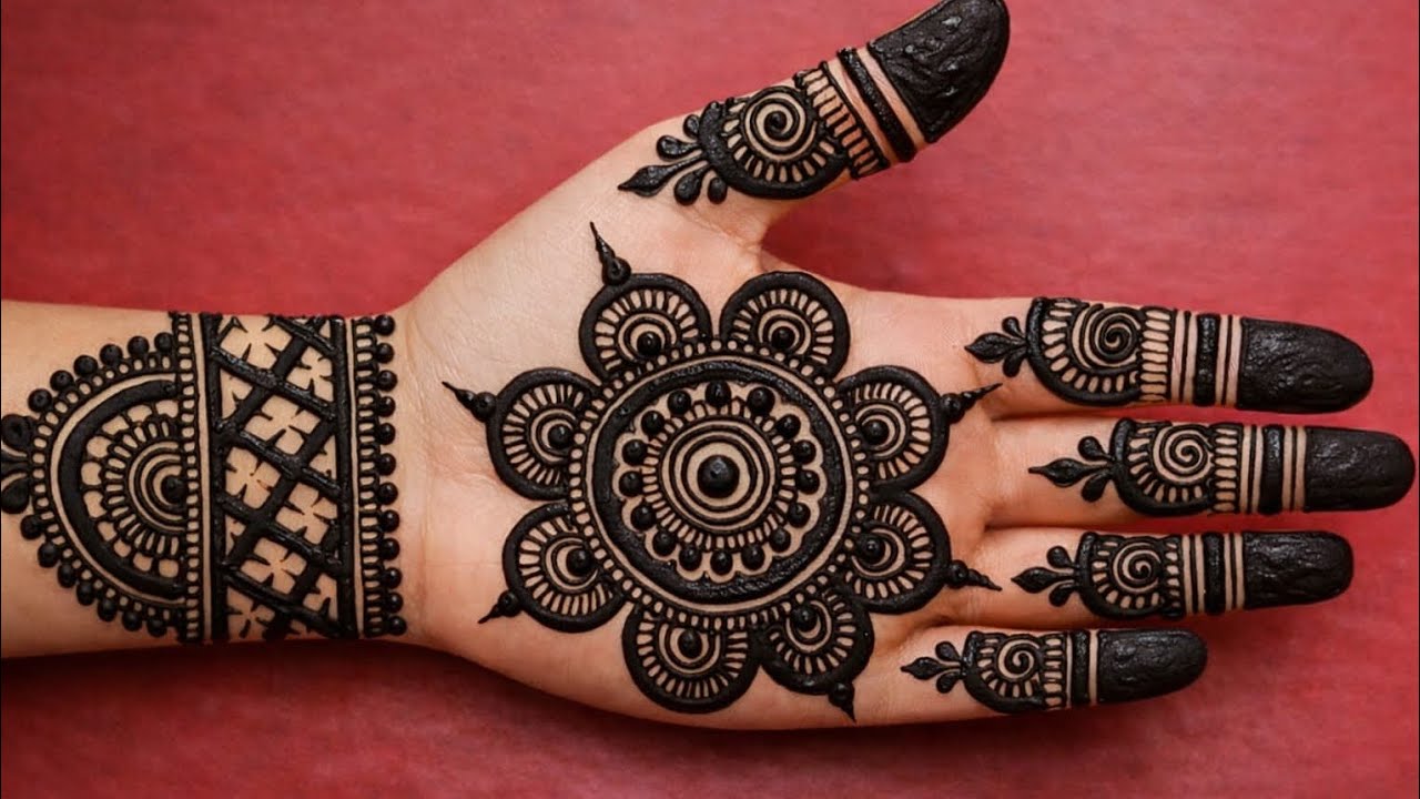 Simple beautiful goltikkimehndi design | easy beautiful new mehandi design | mehandi design 2026