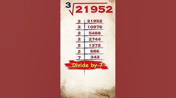 Cube root of 21952 / 21952 ka ghanmul /  #maths  #shorts #cuberoot #mathsshorts