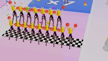 ️🎖️ Cheerleader Run 3D lvl 32/33 🎆 All Levels Gameplay Android,iOS