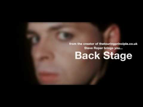 Gary Numan book "BackStage" by Steve Roper