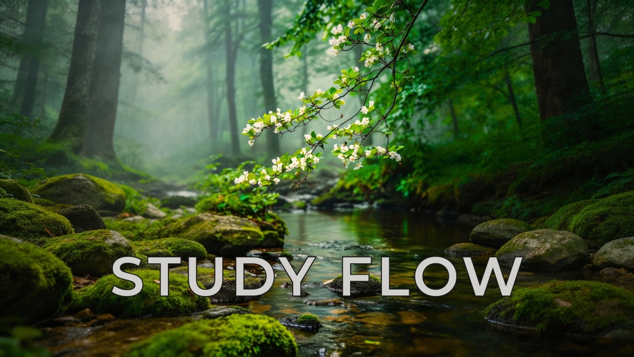 6 Hours Forest River Study Ambience 🌿 4K Natural Sounds for Deep Focus (No Music)