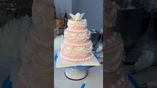 Beautiful Special 😍 cake decoration for a little girl 💓 #cake #cakedecorating