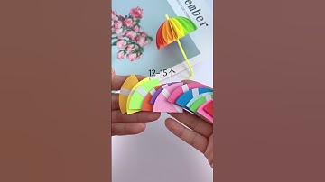 Hướng dẫn Xếp Cây Dù bằng giấy