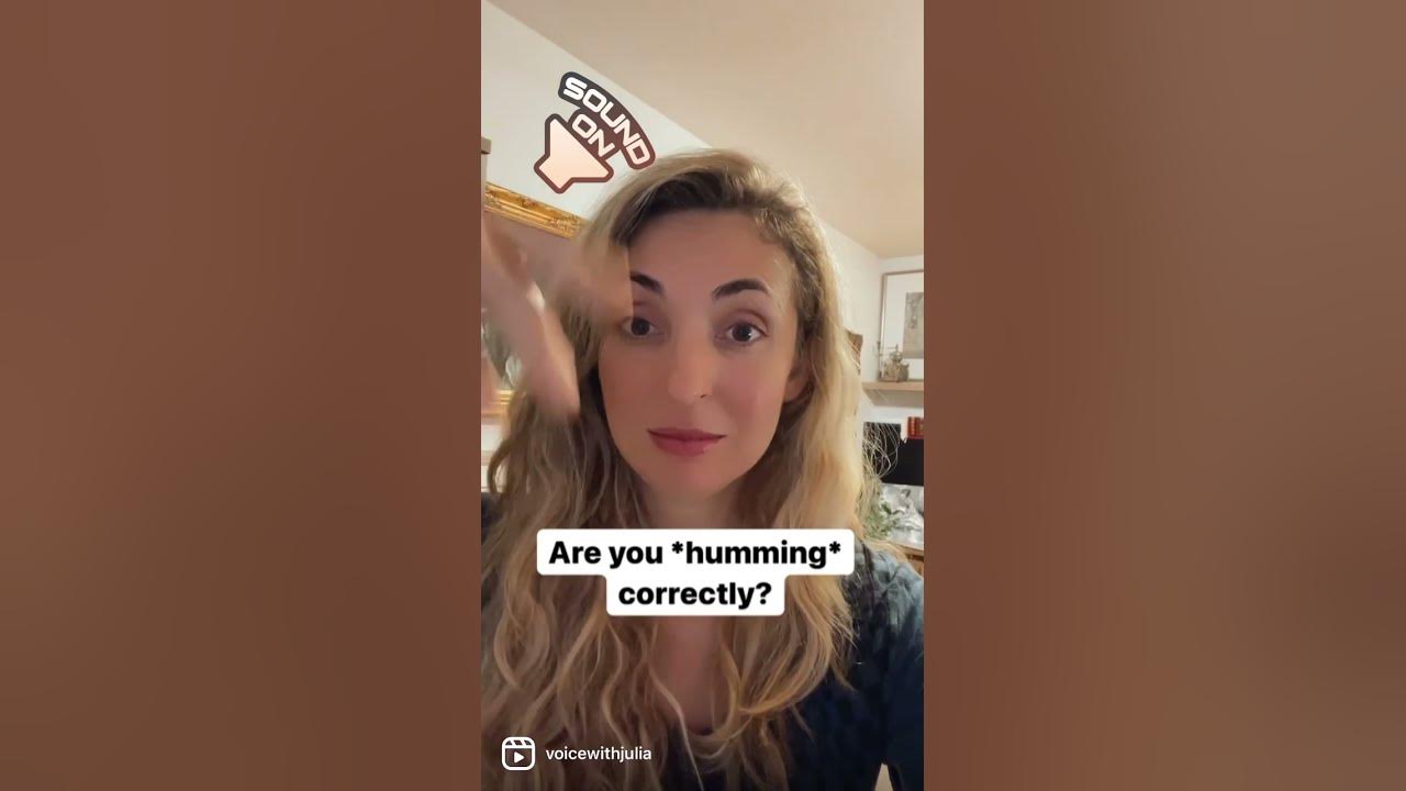 Tongue position in singing and humming