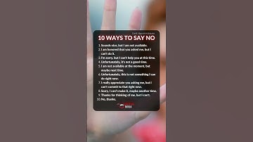 Learn to say no and set boundaries in your life. #shorts #boundaries