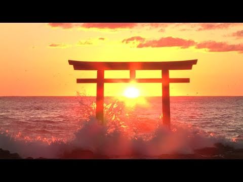 日本の絶景 初日の出ー大洗「神磯の鳥居」
