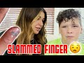 SLAMMED FINGER IN CAR DOOR | HOPING ITS NOT BROKEN | INCREDIBLY PAINFUL | CAR DOOR CLOSES ON HAND