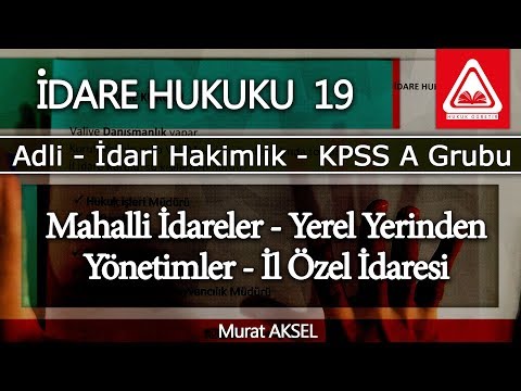 İDARE HUKUKU(ALAN) 19