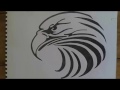 how to draw eagle tattoo..طريقة رسم نسر ...drawing eagle .. رسم سريع ...drawing