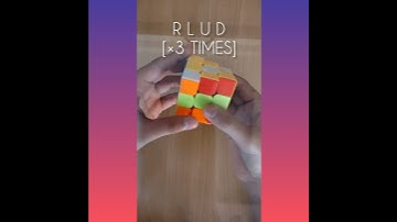 How to do slash pattern on RUBIK
