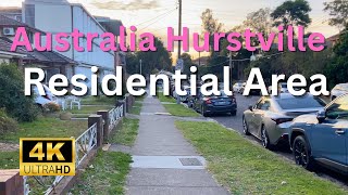 【4K Walk】Hurstville Residential Area in Australia Sydney 2023