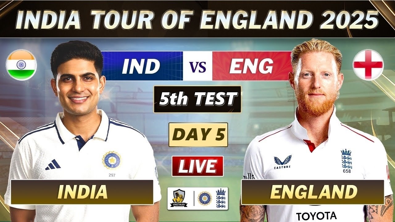 INDIA vs ENGLAND 5th TEST DAY 5 MATCH LIVE COMMENTARY | IND vs ENG ...