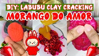 DIY: LABUBU MORANGO DO AMOR 🥰🍓✨ CLAY CRACKING