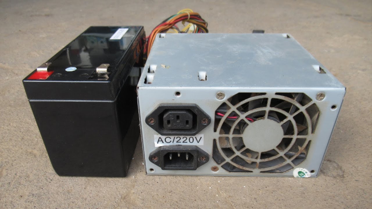 Diy Pc Power Supply To Battery Charger Science Project 2019 Youtube Computer Power Supplies Battery Charger Diy Pc
