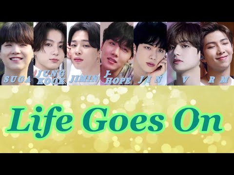 【英訳＆和訳・カナルビ・パート分】BTS『Life Goes On』 lyrics【English &Japanese translations】