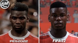 FIFA 22 vs eFootball 2022 - Gráficos, expressões faciais, animações de jogadores, celebrações, etc.