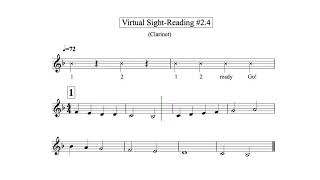 Virtual Sight Reading Level 2.4 (Clarinet)