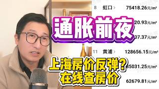 😱我们处于大通胀前夜了，上海房价反弹刀哥在线查房价，为何我的房子还在跌？