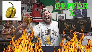 The Duel Chip Challenge (Made With Pepper X) | L.A. BEAST